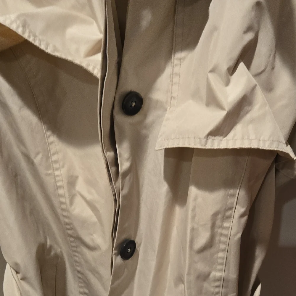 Nine West Beige Belted Trench Coat for Women, XL, GUC, Designer Chic, Casual - Picture 7 of 12